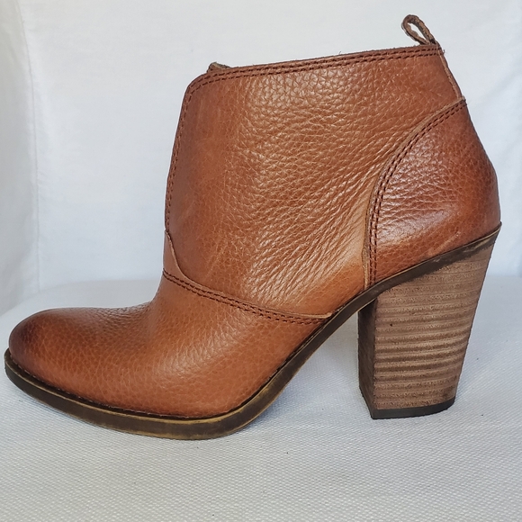 Lucky Brand Sz 6.5M 'EHLLEN' booties toffee/ cornelian - Picture 7 of 12